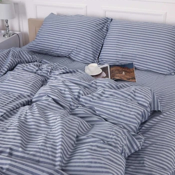 Комплект постельного белья Mirson King Size 220х240 см Royal Soft Stripe 30-0030 Georgia Сатин (2200009298455)