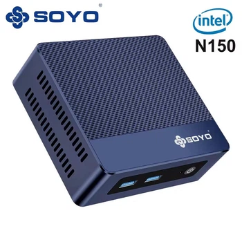 Компьютер SOYO M4PLUS Intel Twin Lak N150 Windows 11 Pro / RAM 16 Gb / SSD 512 Gb / Intel UHD Graphics / Wi-Fi / Bluetooth / Мини ПК / Неттоп / Mini PC / Nettop