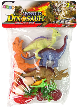 Zestaw figurek Lean Toys Dinozaury z akcesoriami 15 szt (5905515355513)