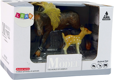 Zestaw figurek Lean Toys Zwierzęta Świata Łoś i Sarna 2 szt (5905214971229)