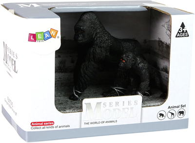 Zestaw figurek Lean Toys Zwierzęta Świata Goryl z Młodym 2 szt (5905214971250)