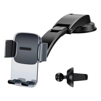 Автотримач для телефона Baseus Car Holder Easy Control Clamp Black (SUYK000001)
