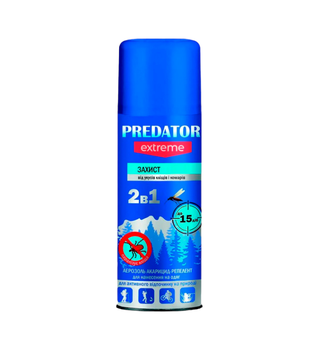 Засіб аерозоль акарицидний репелентний PREDATOP 2 в 1 150 см3. 0910