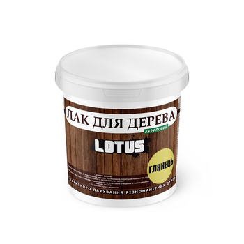 Лак акриловый для дерева 0.5 л Глянец LOTUS