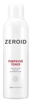 Tonik do twarzy Zeroid Pimprove do skóry trądzikowej i tłustej 200 ml (8809048415768)