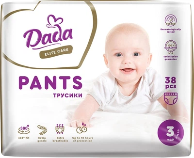 Трусики подгузники Dada Elite Care 3 Midi 6–11 кг 38 шт. (4820174980719)