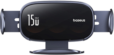 Uchwyt samochodowy do telefonu Baseus LightChaser BS-CM029 Qi 15W Black (6932172654306)