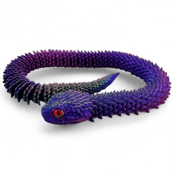 Змея 3d печать, 44 см (вид 2, микс) MIC (D-012) MIC D-012