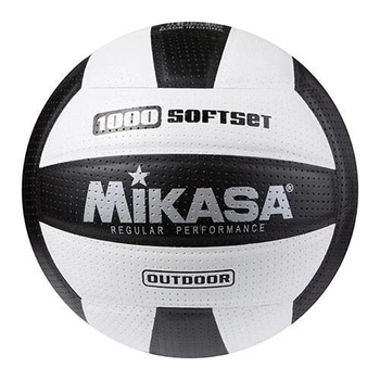 М'яч волейбольний Mikasa SoftSet, чорно/білий RX-1000/2