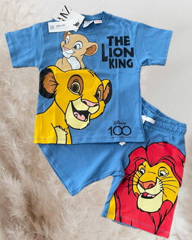 Костюм на мальчика (футболка+шорты) ZARA Lion King 92-98 см синий