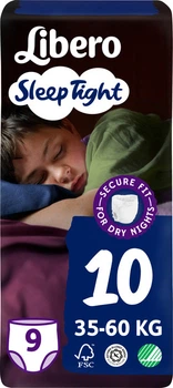 Подгузники трусики для детей Libero Sleep Tight 10 35-60 кг 9 шт