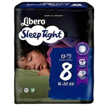 Подгузники трусики для детей Libero Sleep Tight 8 16-30 кг 13 шт
