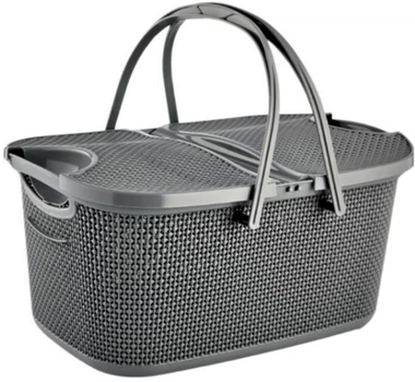 Корзина для пикника Dempa Plastik Темно-серая (SU-DP-75ТС)