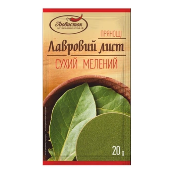 Лавровый лист сухой молотый 20г ТМ Любисток
