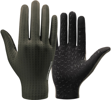 Велорукавички RockBros дихаючі довгі XXL Green (5907769373565)