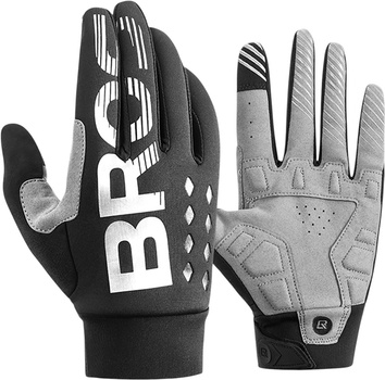 Велорукавички RockBros утеплені довгі XL Black-Grey (5907769373657)