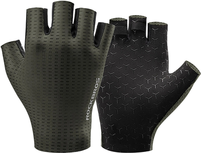 Велорукавички RockBros дихаючі короткі L Green (5907769373428)