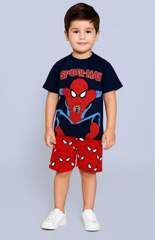 Комплект (футболка, шорти) Spider Man (Людина Павук) 104/110 см Разноцвет UE2406251