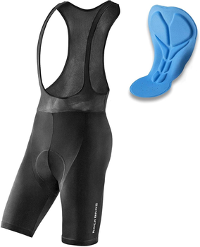 Krótkie spodenki RockBros Short Bib Shorts with XL Insert Black (RK2002XL)