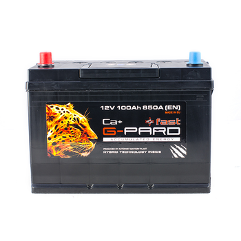 Аккумулятор G-Pard Fast 100 Ah/12V "1" (+ слева)