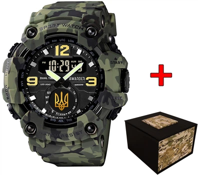 Наручные часы Awarder 004 Camo Green Тризуб золото