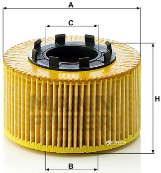 Фильтрующий элемент масляного фильтра MANN-FILTER HU 920x