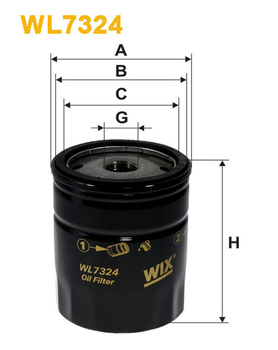 Фильтр масляный WIX WL7324 - FN OP537 (WL7324)