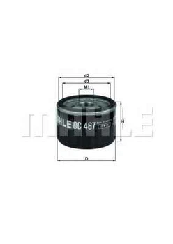 Фільтр оливний Knecht/MAHLE OC467 - OC309
