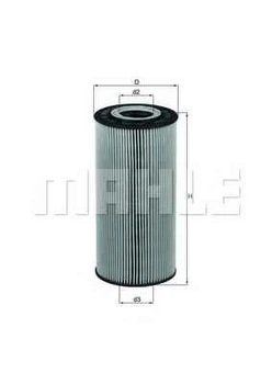 Фільтр масляний ОX123/1D KNECHT//MAHLE