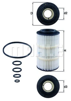 Фільтр масляний Knecht OX345/7D