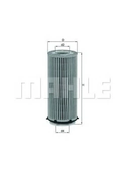 Фильтр масла Knecht OX560D MAHLE (OX560D)