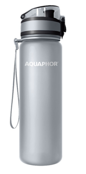 Butelka filtrująca na wodę Aquaphor City 500 ml Szara (4 131015767)