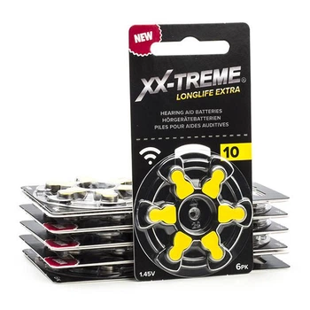 Батарейки XX-TREME Longlife Extra 10 (PR70) для слухового аппарата, 6 шт