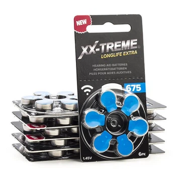 Батарейки XX-TREME Longlife Extra 675 (PR44) для слухового аппарата, 6 шт