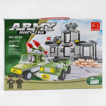 Детский конструктор Ausini. "Армия" 436 деталей. Multicolor (45004)