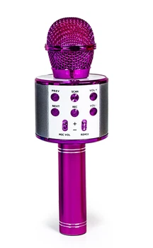 Беспроводной микрофон-караоке Wster, MP3, Bluetooth. Pink (322513532)
