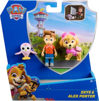 Kolekcjonerskie figurki Paw Patrol Skye, Alex Porter i Sowa (681147068001)