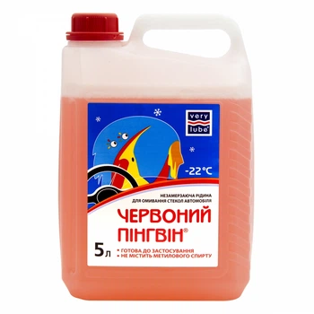 Незамерзающий омыватель стекол для автомобиля VERYLUBE RED PENGUIN -22 ⁰С 5 л XB 50304_2
