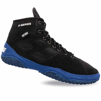 Борцовки замшевые Fistrage X-Series 4569 размер 35 Black-Blue