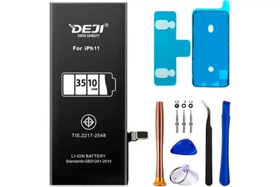 Усиленный аккумулятор DEJI (3510 mAh) для Apple iPhone 11 + набор инструментов High Copy