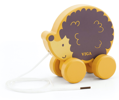 Jeż do ciągania Viga PolarB drewniany 44003 (6971608440038)