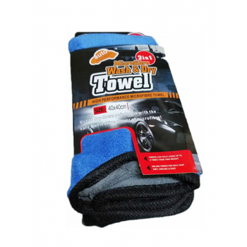 Автомобильная тряпка из микрофибры Wah&Dry 40x40 см (Auto-53335) аксесуари для авто
