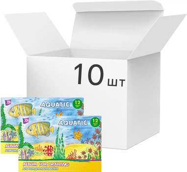 Альбом для рисования Cool For School Aquatic 12 листов на скобе (CF60901-01)
