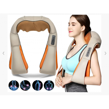 Роликовый массажер для шеи и плеч Massager of Neck Kneading пульт управления