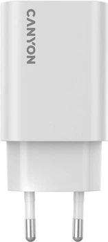 Ładowarka sieciowa Canyon OnCharge 30CL 1xPD Type-C 30W White (CNE-CHA30CLW)