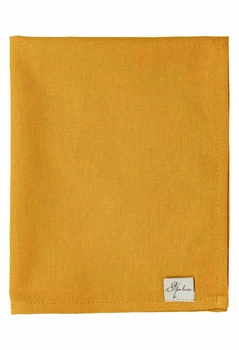 Однотонна прямокутна серветка на стіл з нашивкою ПРОВАНС Жовтий (artdom30239)