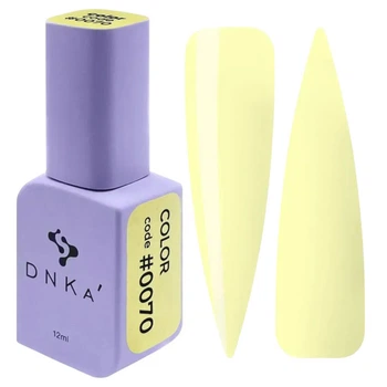 Гель-лак DNKa' Color 0070 пастельно-жовтий, 12 мл