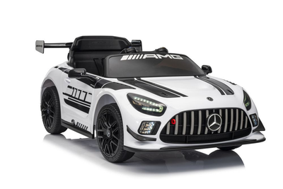 Samochód elektryczny dla dzieci Lean Toys Mercedes AMG GT3 Biały (5905679074329)
