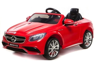 Samochód elektryczny dla dzieci Lean Toys Mercedes S63 AMG Czerwony (5902808152293)