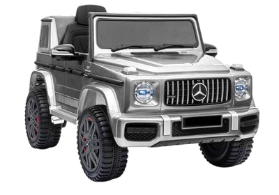Samochód elektryczny dla dzieci Lean Toys Mercedes G63 lakierowany Srebrny (5908275996415)